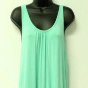 Lime Green Ruffle Abstract Border Top